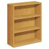 HON H105533.CC 10500 Series 36 In. X 13.13 In. X 43.38 In. Three-Shelf Laminate Bookcase - Harvest