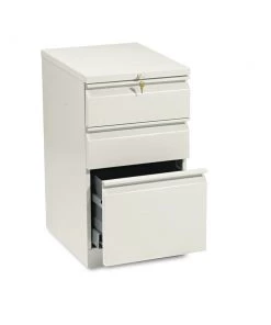 HON H33720R.L.L 15 In. X 19.88 In. X 28 In. Efficiencies Mobile Box/Box/File Pedestal - Putty