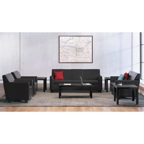 HON HBLH3160.P BL Series 42 In. X 20 In. X 16 In. Flat Edge Coffee Table - Black - Image 2