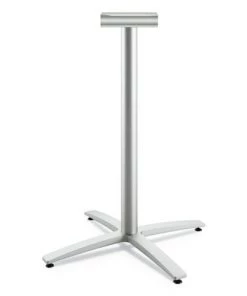 HON HBTTX42S.PR8 Between 26.18 In. X 41.12 In. Standing Height X-Base For 30 - 36 In. Table Tops - Silver