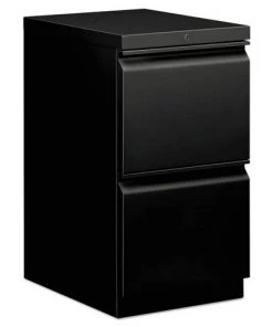 HON HBMP2F.P 20 In. 2-Drawer Pedestal File - Black