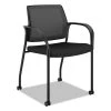 HON HIGS6.F.H.IM.CU10.T Ignition 300 Lbs. Capacity Mesh Back Stacking Chair With Casters - Black