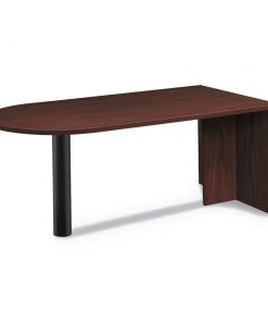 HON HLM72PEN.N 72 In. X 36 In. X 29 In. Foundation Peninsula With End Panel - Mahogany