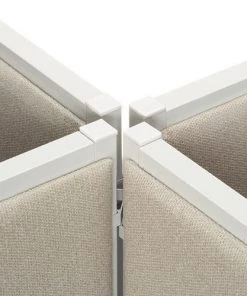 HON HBV-QC180.Q Verse 180 Degree QuickConnect Panel-to Panel Connectors - Light Gray (2-Piece/Pack)