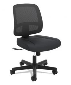 HON HVL205.MM10.T ValuTask 250 Lbs. Capacity Mesh Back Task Chair - Black