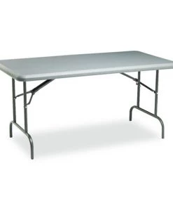 Iceberg 65217 IndestrucTable 60 In. X 30 In. X 29 In. 1200 Lbs. Capacity, Rectangular Top, Industrial Folding Table - Charcoal