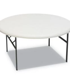 Iceberg 65263 IndestrucTable 60 In. X 29 In. Classic Folding Table - Platinum