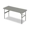 Iceberg 65377 60 In. X 24 In. X 29 In. 1200 Lbs. Capacity, Rectangular Top, IndestrucTable Classic Folding Table - Charcoal
