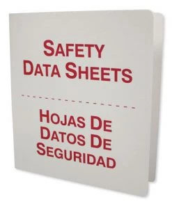 Impact 799172 8.5 In. X 11 In., 1.5 In. Capacity, Bilingual SDS Binder - White/Red