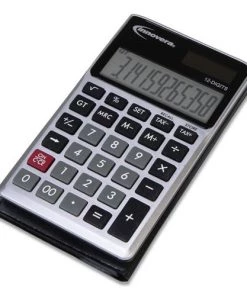 Innovera IVR15922 12-Digit LCD Display Dual Power Pocket Calculator