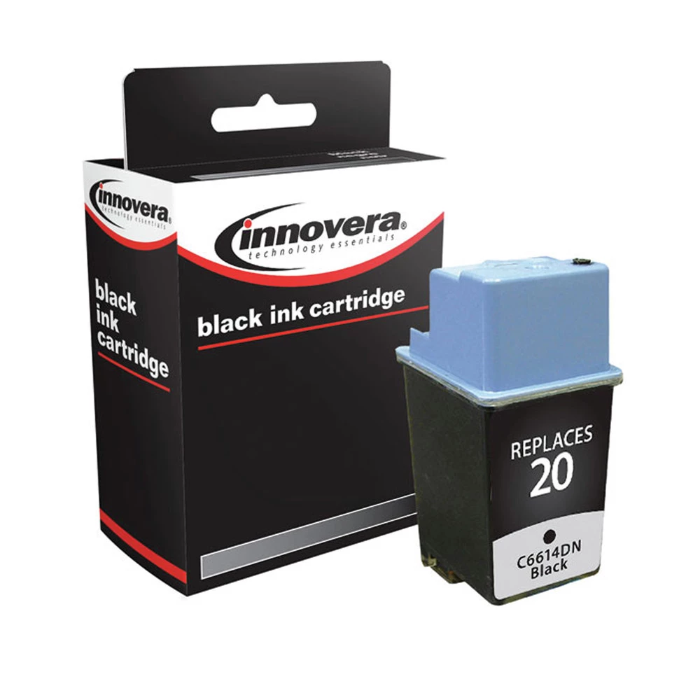Innovera IVR20014 Remanufactured 500-Page Yield Ink For HP 20 (C6614DN) - Black