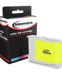 Innovera IVR20051Y 400 Page-Yield, Replacement For Brother LC51Y, Remanufactured Ink - Yellow