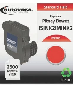 Innovera IVR280 2500 Page-Yield, Replacement For Neopost IM-280 (ISINK2IMINK2), Remanufactured Postage Meter Ink - Red