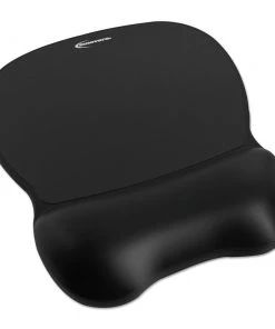 Innovera IVR51450 Nonskid Base 8-1/4 In. X 9-5/8 In. Gel Mouse Pad With Wrist Rest - Black