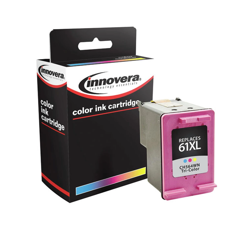 Innovera IVR564WN 330 Page-Yield Remanufactured Replacement For HP 61XL Ink Cartridge - Tri-Color