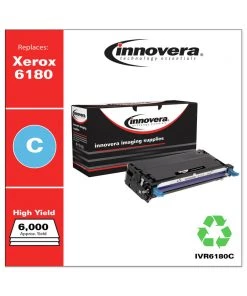 Innovera IVR6180C Remanufactured 6000 Page Yield Replacement Toner Cartridge For Xerox 6180 (113R00723) - Cyan