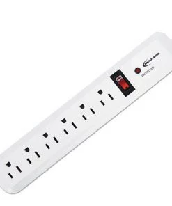 Innovera IVR71652 6-Outlet 540-Joule Surge Protector With 4 Ft. Cord - White