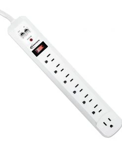 Innovera IVR71654 4 Ft. Cord 1080 Joules 7 Outlet Surge Protector - White