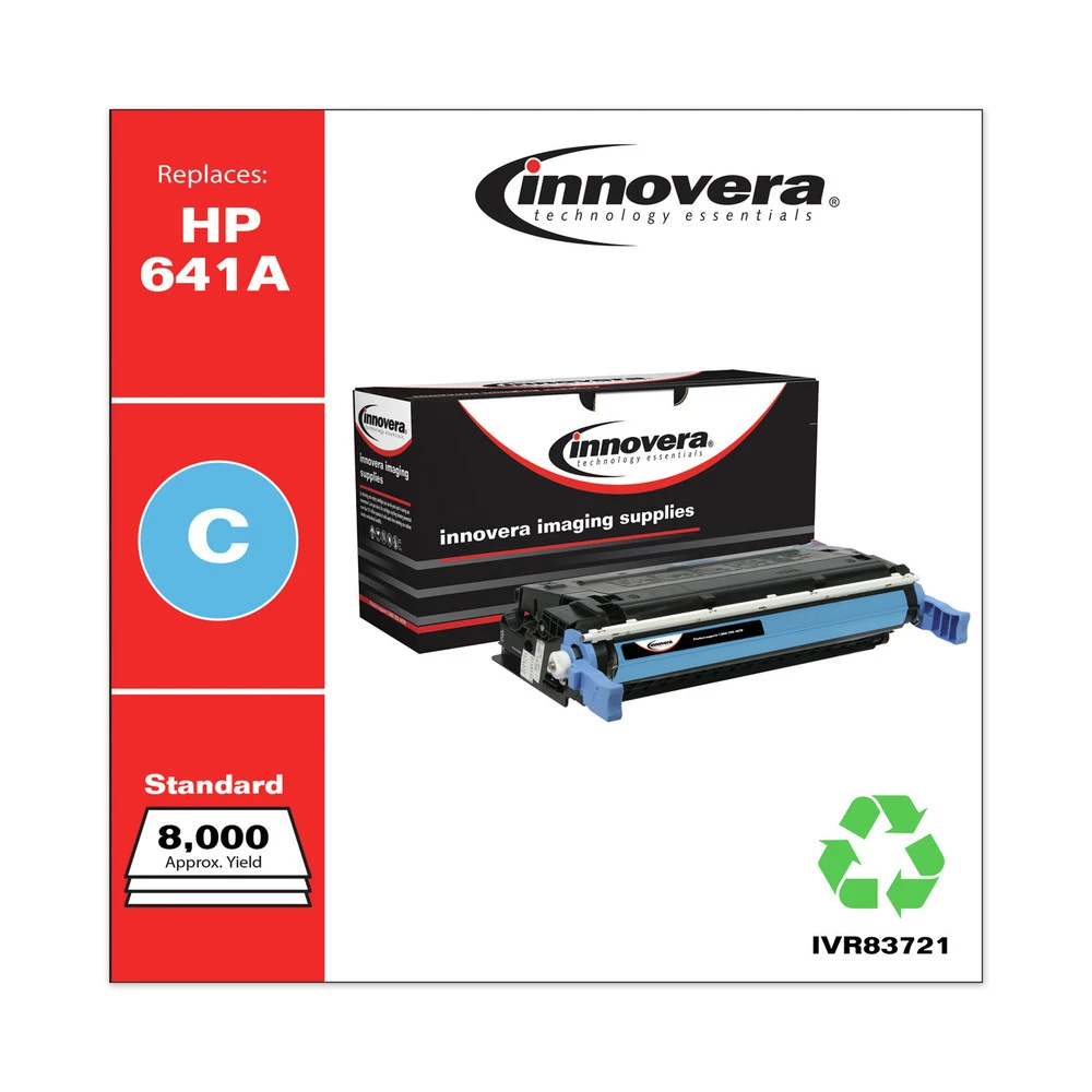 Innovera IVR83721 Remanufactured 8000 Page Yield Toner Cartridge For HP C9721A) - Cyan - Image 3