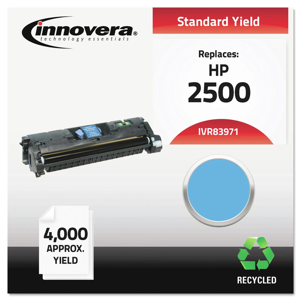 Innovera IVR83971 Remanufactured 4000-Page Yield Toner For HP 123A (Q3971A) - Cyan