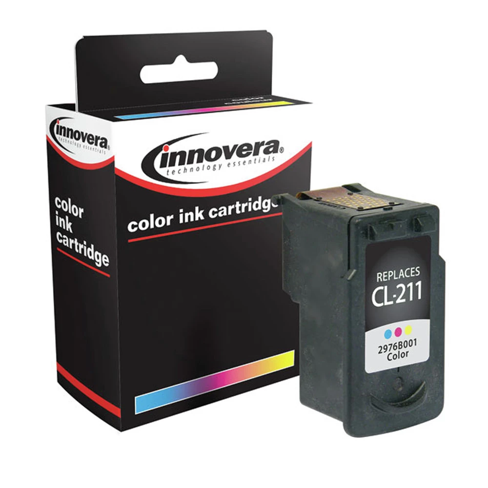 Innovera IVRCL211 Page-Yield, Replacement For Canon CL-211 (2976B001), Remanufactured Ink - Tri-Color