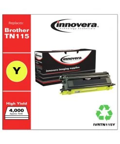 Innovera IVRTN115Y Remanufactured 4000-Page High-Yield Toner For Brother TN115Y - Yellow