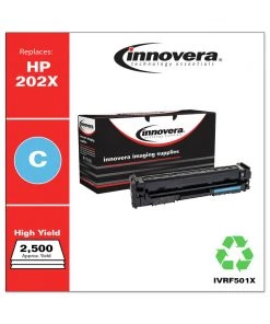 Factory Reconditioned Innovera IVRF501X Remanufactured 2500 Page Yield Replacement Toner Cartridge For HP CF501X - Cyan