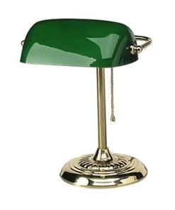 Alera ALELMP557AB 14 In. Traditional Incandescent Banker's Lamp (Green)