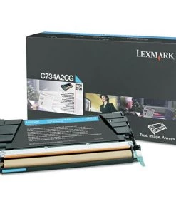 Lexmark C734A2CG CX734/C746/CX738 6000 Page Yield Toner Cartridge - Cyan