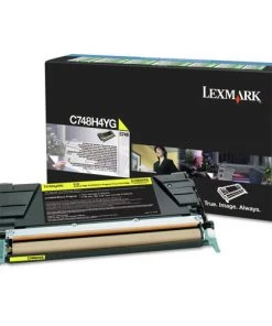 Lexmark C748H4YG 10000 Page-Yield, TAA Compliant, C748H1YG Return Program High-Yield Toner - Yellow