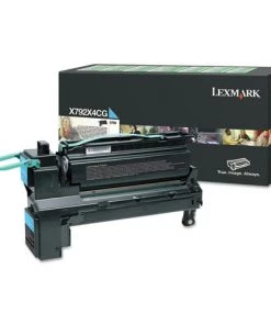 Lexmark X792X4CG Return Program 20000-Page Extra High-Yield Toner - Cyan