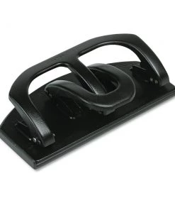 Master DP20 20-Sheet Duo Two-Sided Heavy-Duty Two- And Three-Hole Punches, 9/32-in Holes, Black