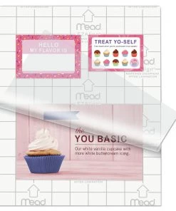 Mead 39031 EZAlign 3 Mil 9 In. X 11.5 In. Thermal Laminating Pouches - Gloss Clear (200/Pack)