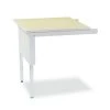 Mayline TB30PG 30 In. X 30 In. X 29-36 In. Mailflow-To-Go Mailroom System Table - Pebble Gray