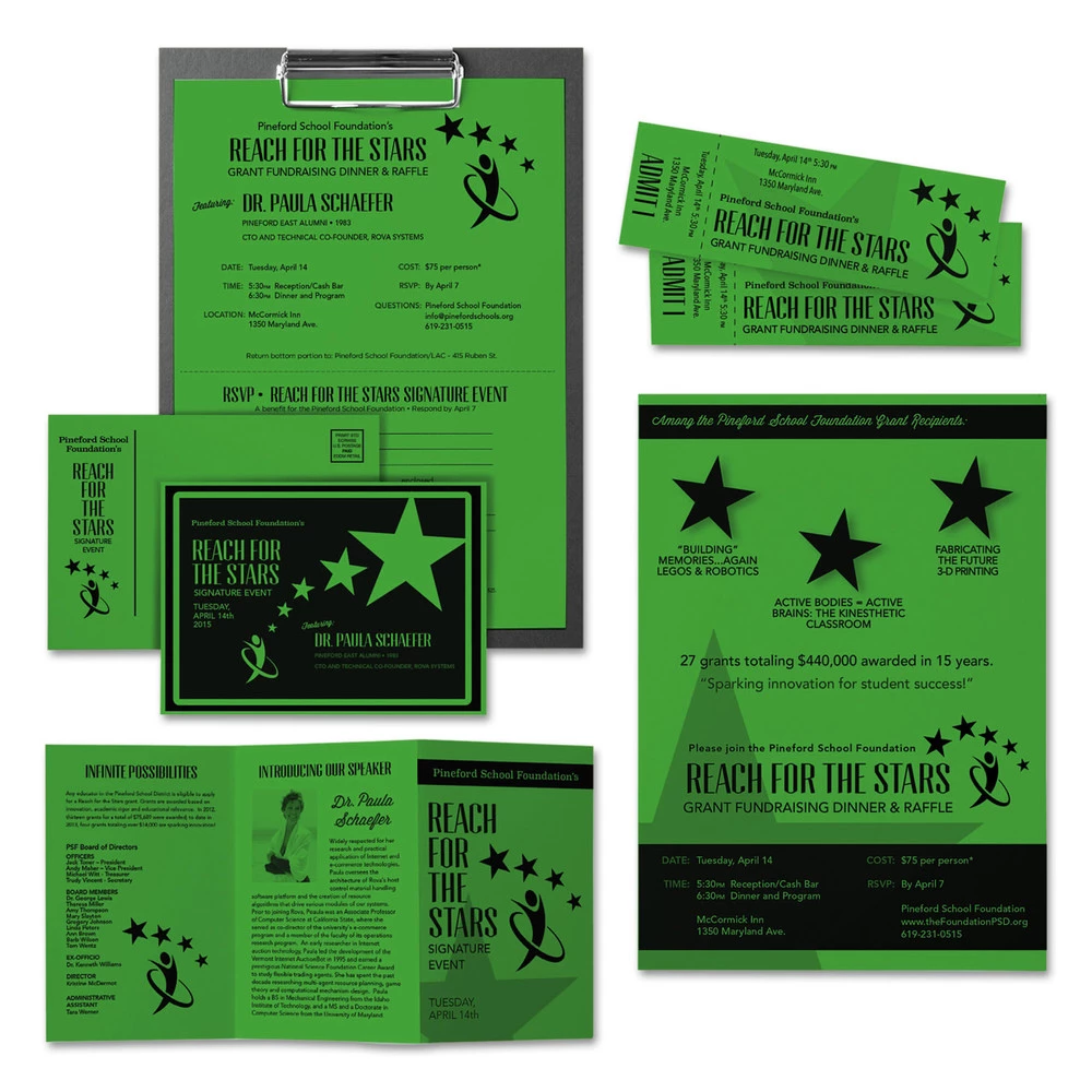 Astrobrights 22741 65 Lbs. 8.5 In. X 11 In. Color Cardstock - Gamma Green (250/Pack) - Image 3