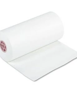 Pacon 5618 40 Lbs. 18 In. X 1000 Ft. Kraft Paper Roll - White (1 Roll)