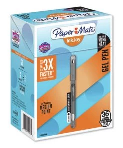 Paper Mate 2034486 InkJoy 0.7 Mm Black Ink Gel Pens (36-Piece/Pack)