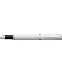 Parker 1931674 IM 0.7 Mm Fine Black Ink Rollerball Pen - White