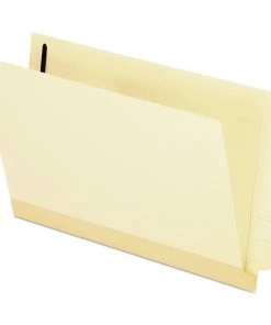 Pendaflex 13210 Laminated Straight End Tab 11 Pt. Legal Size Folders With (1) Fastener - Manila (50/Box)