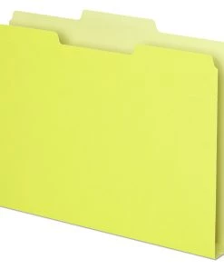 Pendaflex 54456 Double Stuff 1/3-Cut Tab File Folders - Yellow (50/Pack)