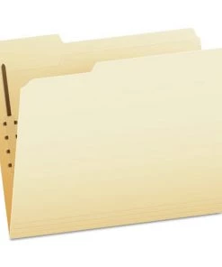 Pendaflex FM210 Manila Folders With One Fastener, 1/3-Cut Tabs, Letter Size, 50/box