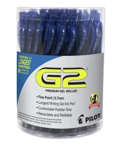 Pilot 84066 G2 Fine 0.7 Mm Blue Ink Premium Retractable Gel Pen Set (36/Pack)