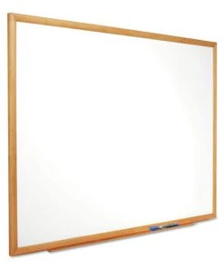 Quartet S578 Classic Series Total Erase 96 In. X 48 In. Dry Erase Board - White/Oak