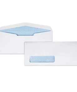 Quality Park QUA21412 Window Envelope, #10, Bankers Flap, Gummed Closure, 4.13 X 9.5, White, 500/box