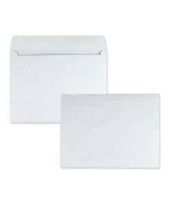 Quality Park QUA37613 Open-Side Booklet Envelope, #13 1/2, Cheese Blade Flap, Gummed Closure, 10 X 13, White, 100/box