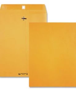 Quality Park QUA38197 Clasp #97 Square Flap Clasp/Gummed Closure 10 In. X 13 In. Envelope - Brown Kraft (100/Box)