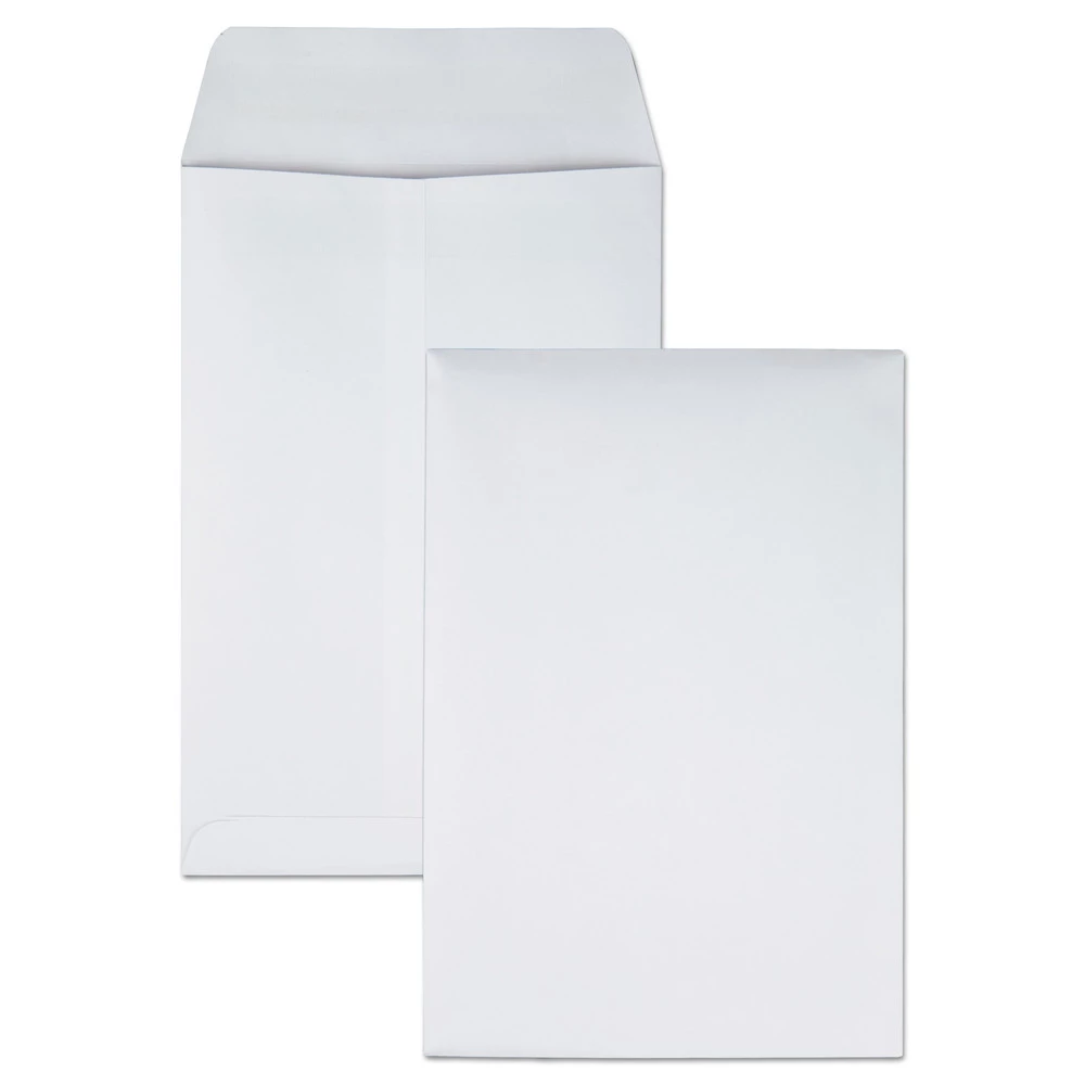 Quality Park QUA43317 6.5 In. X 9.5 In. Redi-Seal Cheese Blade Flap Catalog Envelope - White (100/Box)