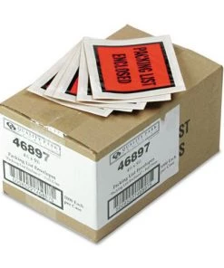 Quality Park QUA46897 Self-Adhesive Packing List Envelope, 4.5 X 5.5, Orange, 1,000/carton