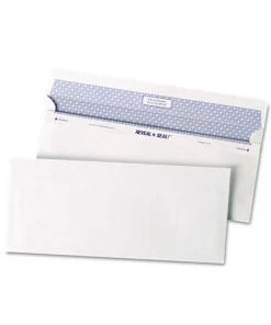 Quality Park QUA67218 Reveal-N-Seal Envelope, #10, Commercial Flap, Self-Adhesive Closure, 4.13 X 9.5, White, 500/box