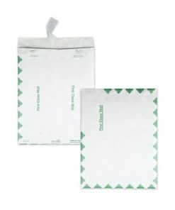 Survivor QUAR1590 Catalog Mailers, Dupont Tyvek, #13 1/2, Squar Flap, Redi-Strip Closure, 10 X 13, White, 100/box